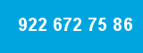 922 672 75 86 922 672 75 86